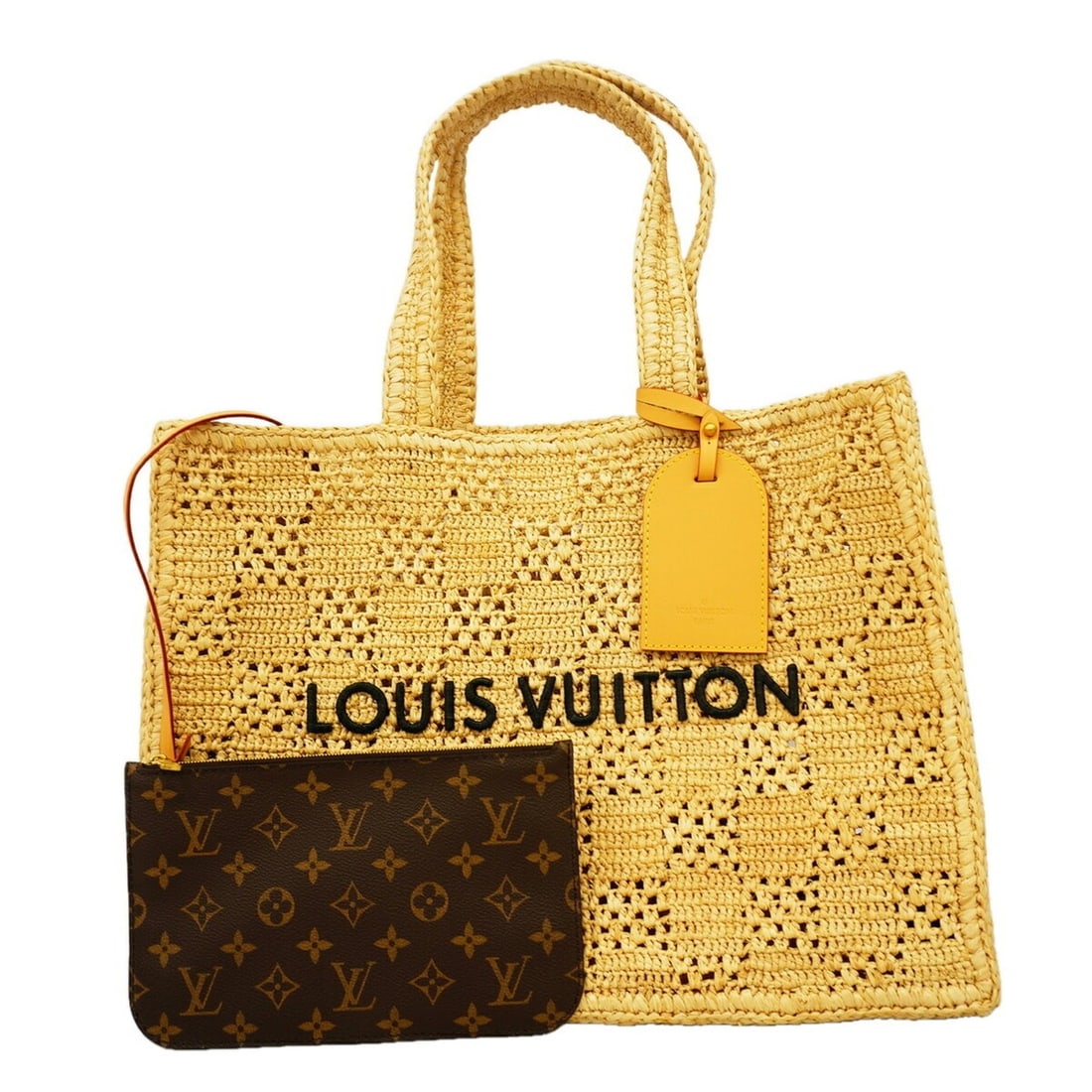 Louis Vuitton Damier Raffia Summer Shopper Tote MM M25008 Natural Beige (Men's & Women's): --- Catalog ---Category: SizeSize (HxWxD): 32.5cm x 45.5cm x 17cm / 12.79'' x 17.91'' x 6.69''Category: DesignType: Tote bagColor: BeigeGender: Men,WomenCategory: GeneralMPN: M25008Brand: Louis Vuitto