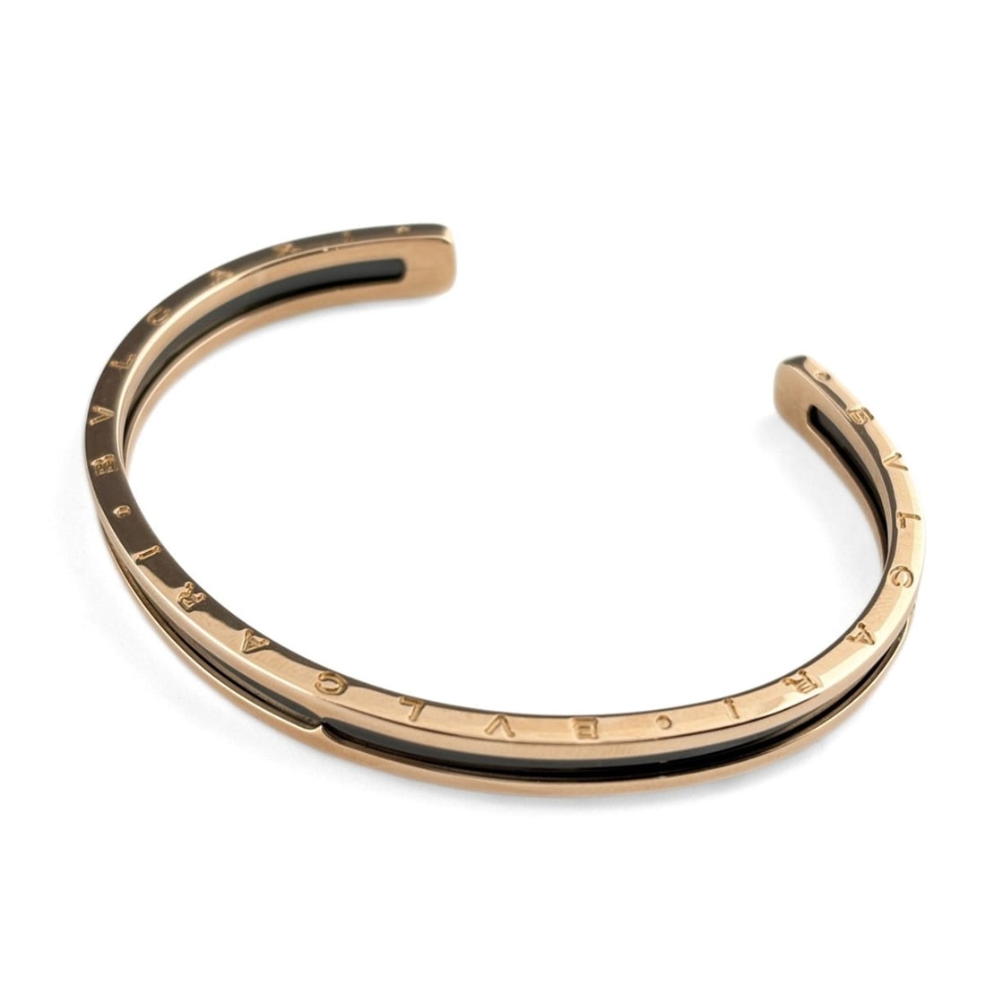 Bulgari BVLGARI B-ZERO1 Open SM PG Pink Gold Stainless Steel Bracelet Bangle 750 SS Women's: --- Catalog ---Category: SizeLength: 16cm / 6.29''Category: DesignType: BangleGender: WomenMaterial: Pink gold (18K), Stainless steelCategory: GeneralBrand: Bvlgari--- Item List ---Section: ConditionR