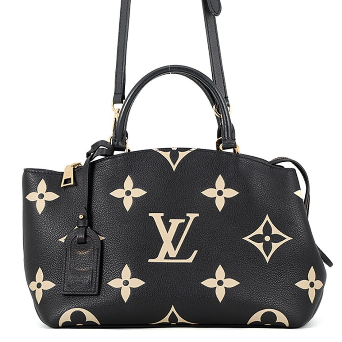 Louis Vuitton Bicolor Monogram Empreinte Petit Palais PM Handbag M58913 LOUIS VUITTON Black 2-way