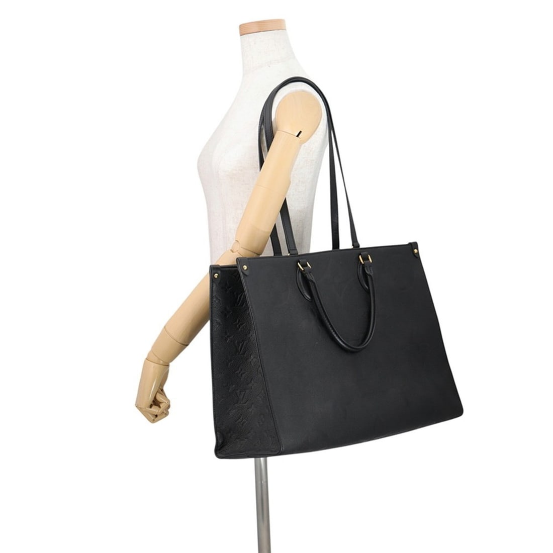 Louis Vuitton Monogram Empreinte OnTheGo GM Tote Bag M44925 LOUIS VUITTON 2-way Black Handbag