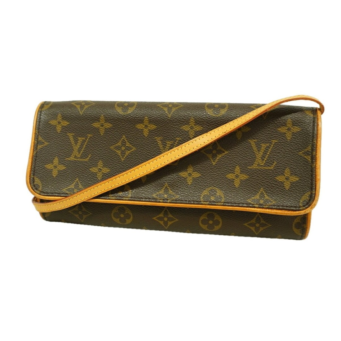 Louis Vuitton Monogram Pochette Twin GM Shoulder Bag M51852 Brown Women's: --- Catalog ---Category: SizeSize (HxWxD): 12.5cm x 24.5cm x 3cm / 4.92'' x 9.64'' x 1.18''Category: DesignType: Shoulder bagColor: BrownGender: WomenCategory: GeneralMPN: M51852Brand: Louis Vuitton--