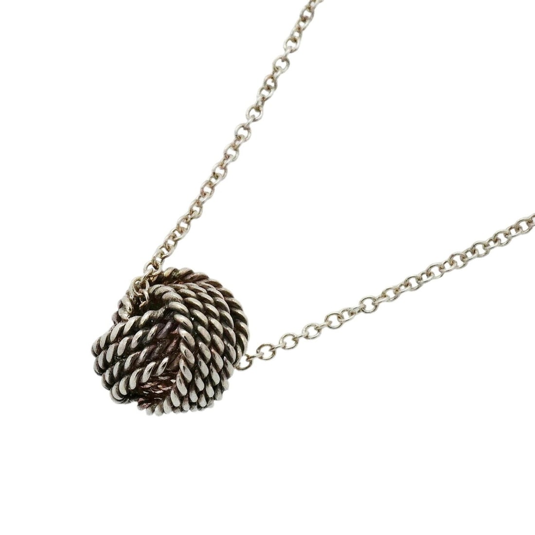 Tiffany & Co. Somerset Mesh Ball Necklace, Sterling Silver 925, Women's: --- Catalog ---Category: SizePendant Size: 8.9mm x 7.8mm / 0.35'' x 0.3''Neck Circumference: 40.5 cm / 15.94''Category: DesignGender: WomenMaterial: Silver 925Necklace Type: NecklaceCategory: GeneralB