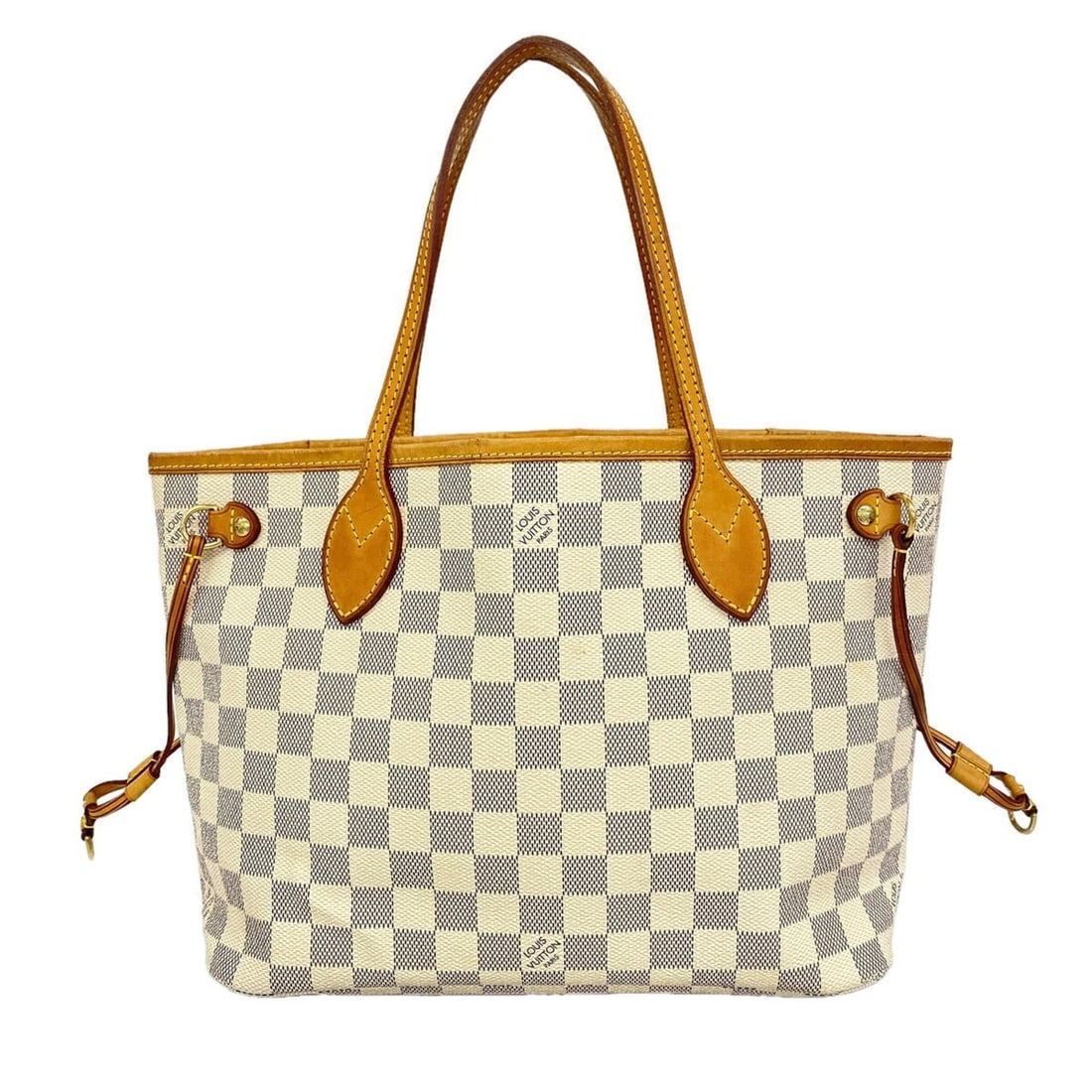 Louis Vuitton Damier Azur Neverfull PM Tote Bag N51110 White Women's: --- Catalog ---Category: SizeSize (HxWxD): 22.5cm x 29cm x 14cm / 8.85'' x 11.41'' x 5.51''Category: DesignType: Tote bagColor: WhiteGender: WomenCategory: GeneralMPN: N51110Brand: Louis Vuitton--- It