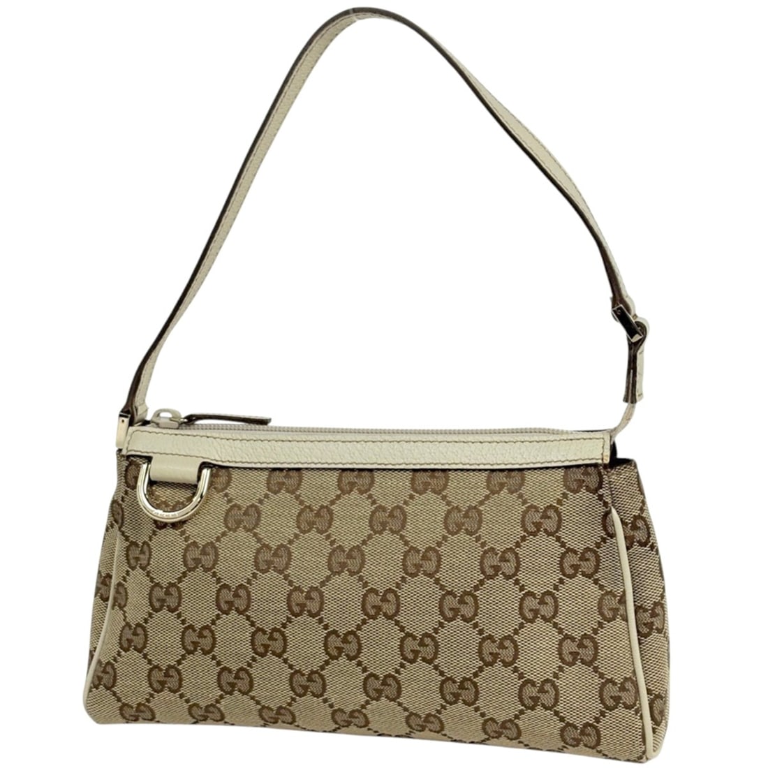 Gucci GUCCI Handbag GG Pattern Pouch Abbey Canvas Beige Ivory 145750 Women's: --- Catalog ---Category: SizeSize (HxWxD): 12cm x 22.5cm x 5cm / 4.72'' x 8.85'' x 1.96''Category: DesignType: Handbag, PouchColor: Beige, IvoryGender: WomenMaterial: GG canvas , Leather Category: Gen