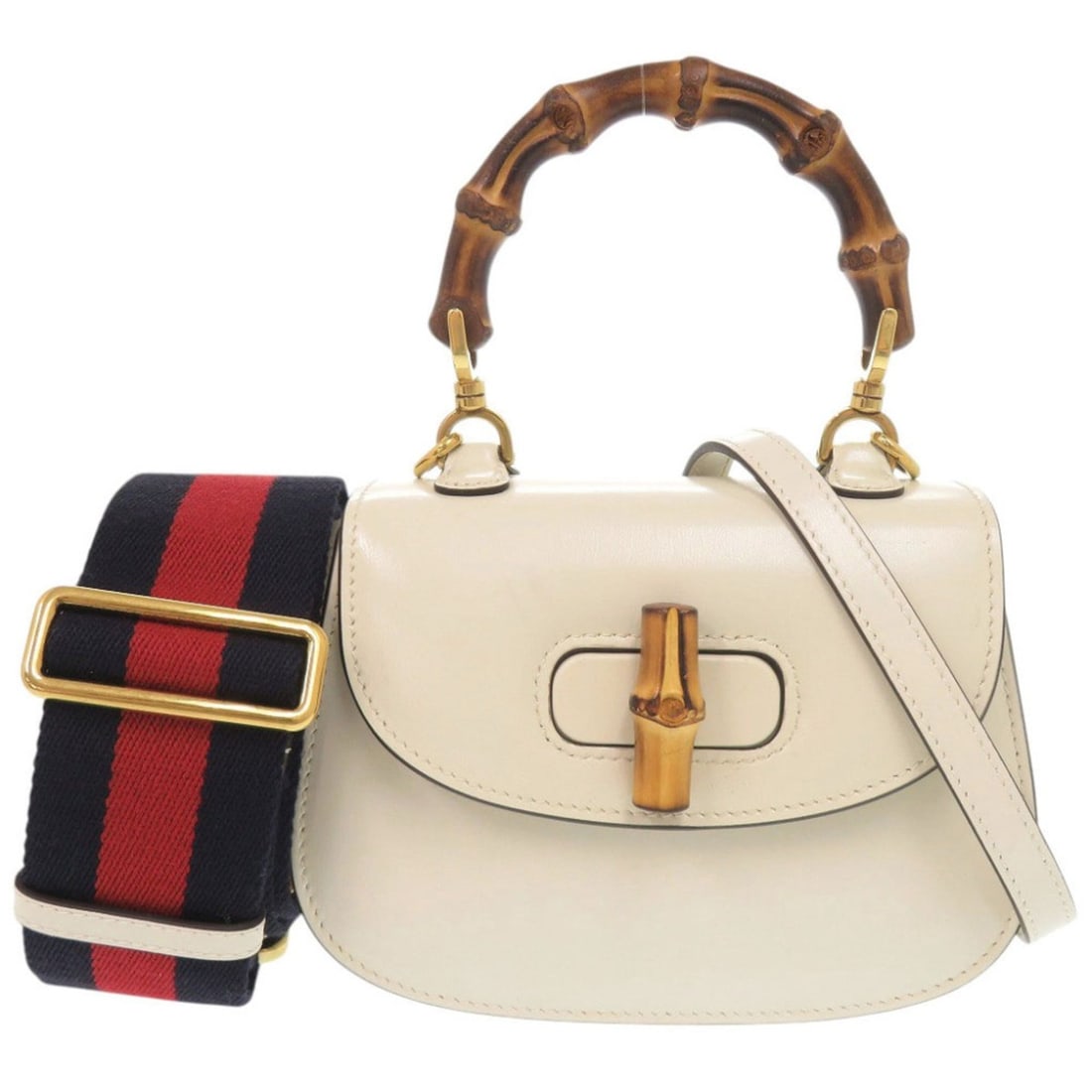 Gucci Bamboo 1947 Mini 686864 Leather Ivory 2-Way Handbag Shoulder Bag 0669GUCCI: --- Catalog ---Category: SizeSize (HxWxD): 12.5cm x 17cm x 7cm / 4.92'' x 6.69'' x 2.75''Category: DesignType: Handbag, Shoulder bagColor: IvoryGender: WomenMaterial: Leather Hardware Color: GoldCateg