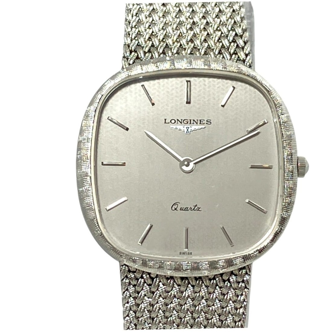 Longines watch, total weight 46g, stainless steel, quartz movement, silver dial, model number: --- Catalog ---Category: SizeWrist Size: 19cm / 7.48''Case Diameter: 30mm / 1.18''Category: DesignType: WristwatchGender: MenColor (Dial): SilverMaterial (Band): Stainless steelMaterial (Case): Stainl