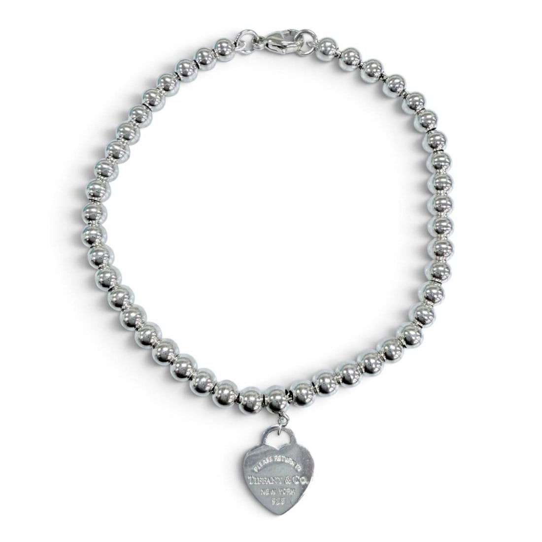 TIFFANY&Co. Tiffany & Co. Return to Mini Heart Tag Ball Chain Bracelet, 925 Sterling Silver, Weight: --- Catalog ---Category: SizeLength: 16.5cm / 6.49''Category: DesignType: Charm braceletColor: SilverGender: WomenMaterial: Silver 925Category: GeneralBrand: Tiffany--- Item List ---Section: Condition