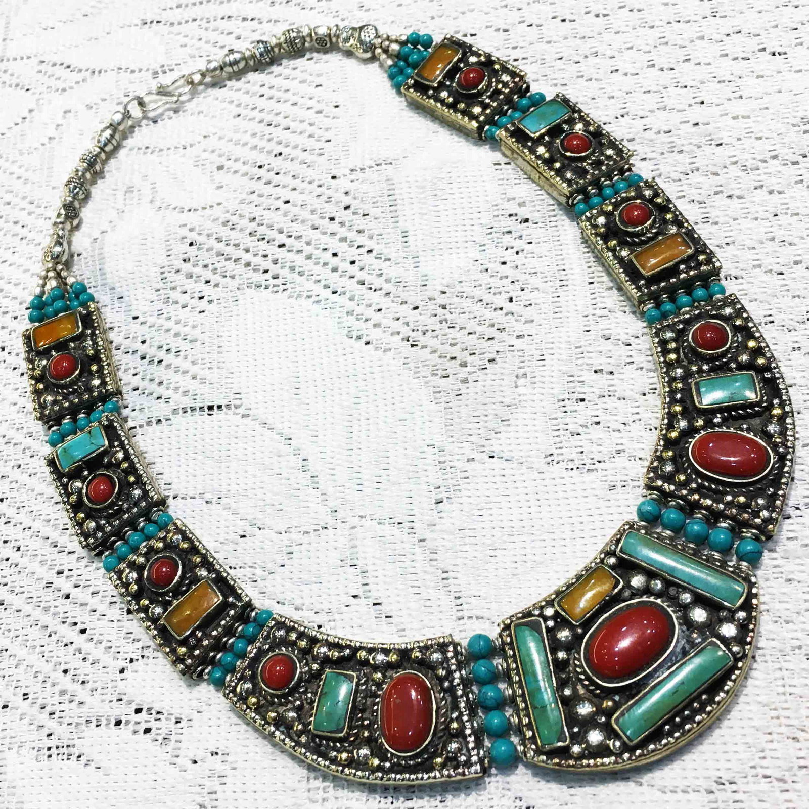 Buddhist Vintage Tibetan Nepali Ethnic Necklace: Tibetan Jewelry :- Exquisitely Beautiful & Amazingly affordable. We are an expert in manufacturer & trade and ship (Wholesale & Export) worldwide. Our manufacturing is located in Kathmandu