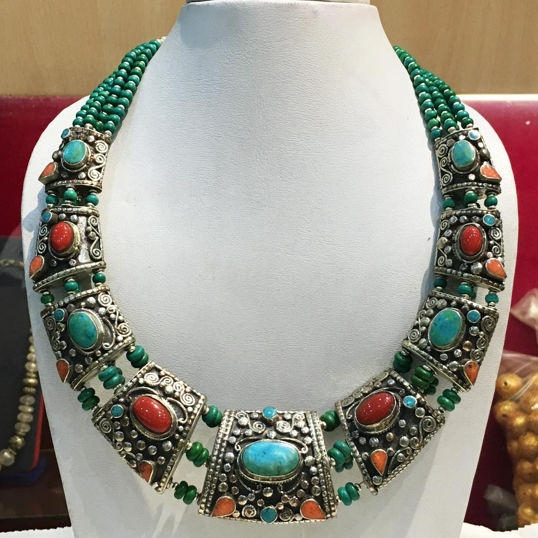 Vintage Artisan Vintage Handmade Turquoise Necklace (1 of 1)