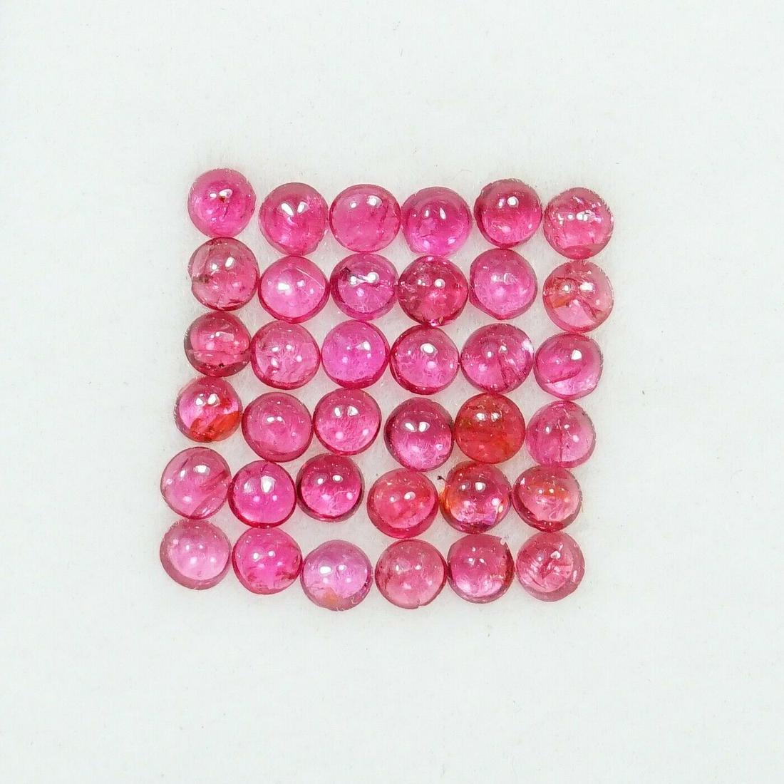 1.55 Cts Natural Red Spinel Cabochons Round Shape 2 mm: Shape: Round Cut Grade: Good Country of Origin: MOGOK, BURMA Variety/Type: Red Country/Region of Manufacture: Thailand Color: Red Natural/Lab-Created: Natural Transparency: Transparent Length: 2 MM Tr