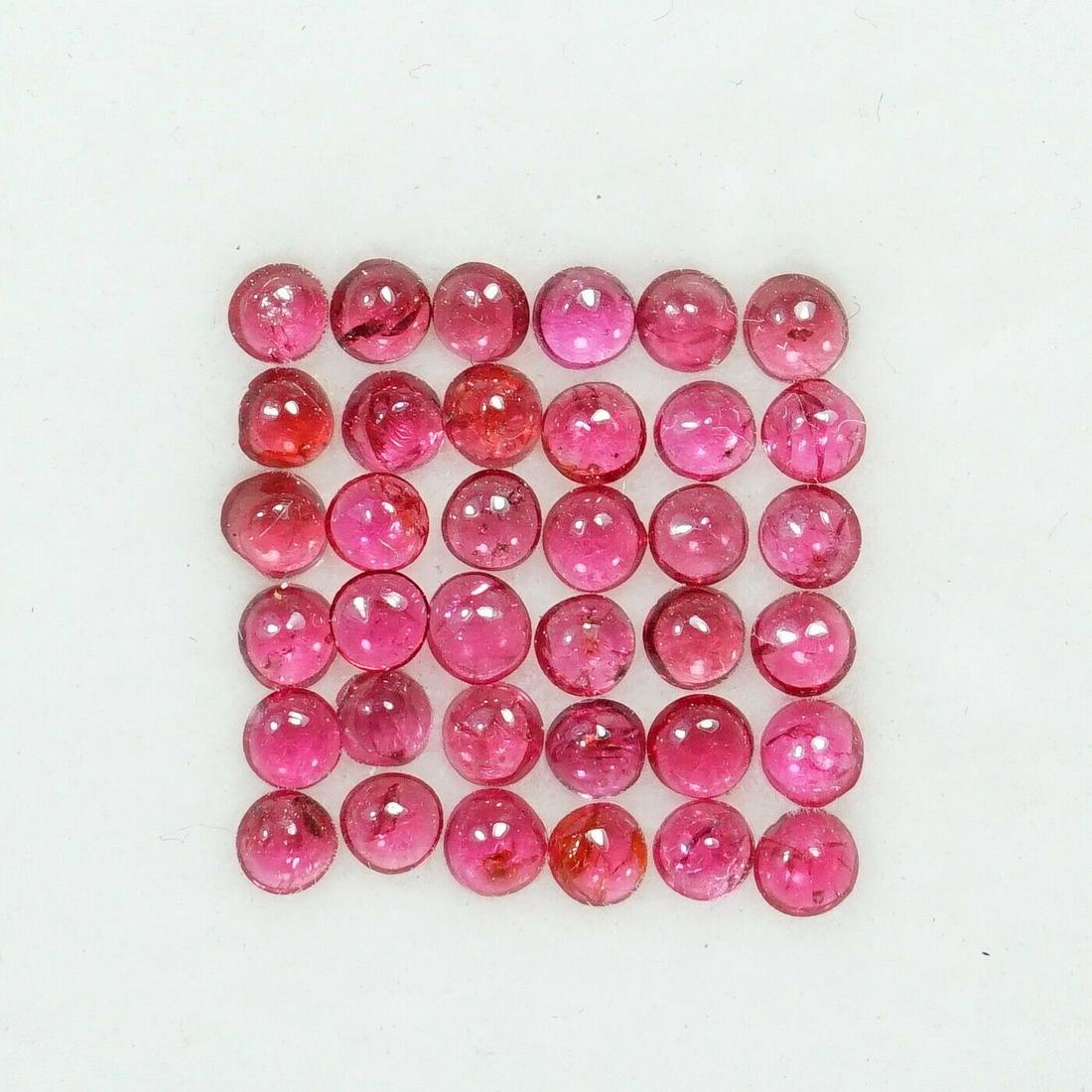 1.40 Cts Natural Red Spinel Cabochons Round Shape 2 mm: Shape: Round Cut Grade: Good Country of Origin: MOGOK, BURMA Variety/Type: Red Country/Region of Manufacture: Thailand Color: Red Natural/Lab-Created: Natural Transparency: Transparent Length: 2 MM Tr