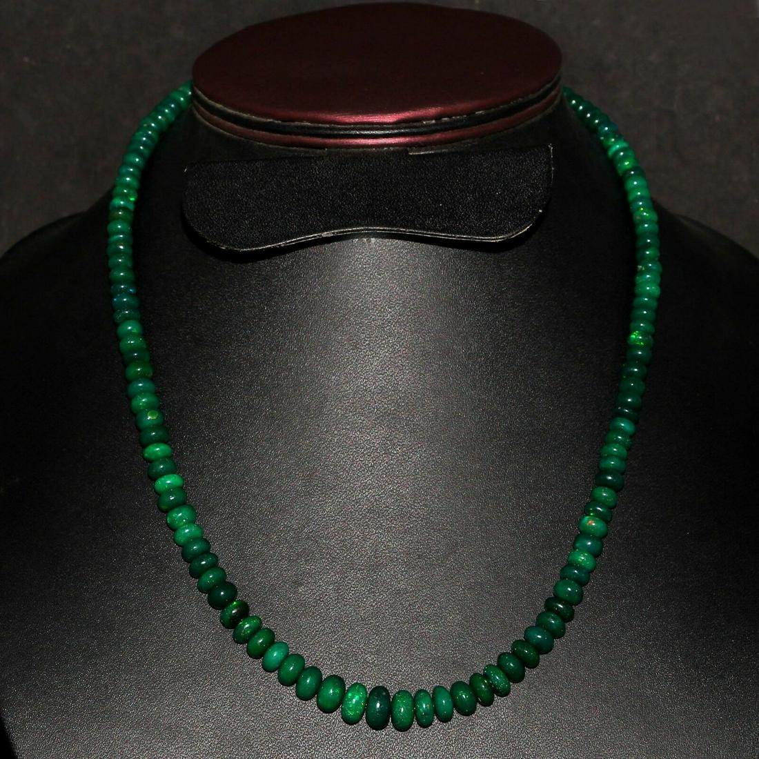 4 to 9mm AAA+++ 93cts Natural Ethiopian Opal Necklace (1 of 2)