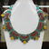 Tibetan Natural Turquoise & Amber Handmade Chokar