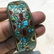 Turquoise & Coral Tribal Bohemian Handmade Bangle - 2