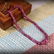 Natural Ruby Necklace Sterling Silver Chain 18 Inch