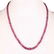 Natural Ruby Necklace Sterling Silver Chain 18 Inch - 2