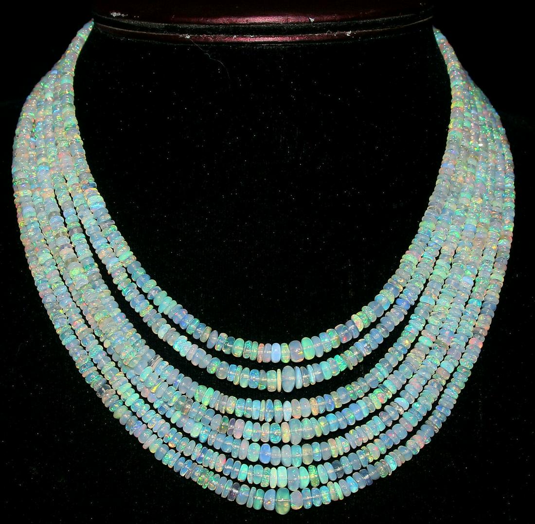 Natural Ethiopian Welo fire Necklace (1 of 3)