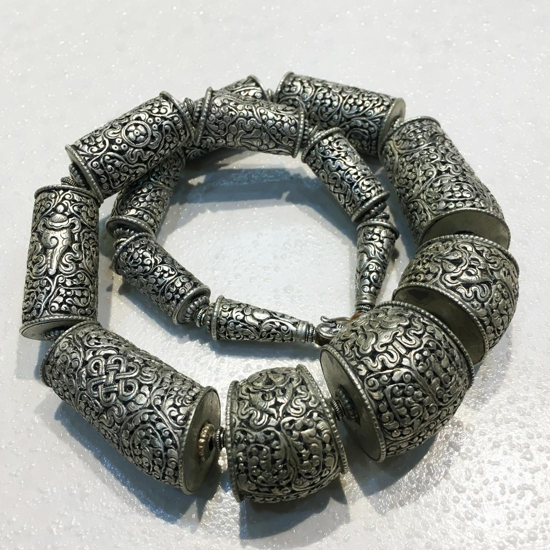 Tibetan Hand Carved Metal Handmade Chokar Necklace (1 of 2)