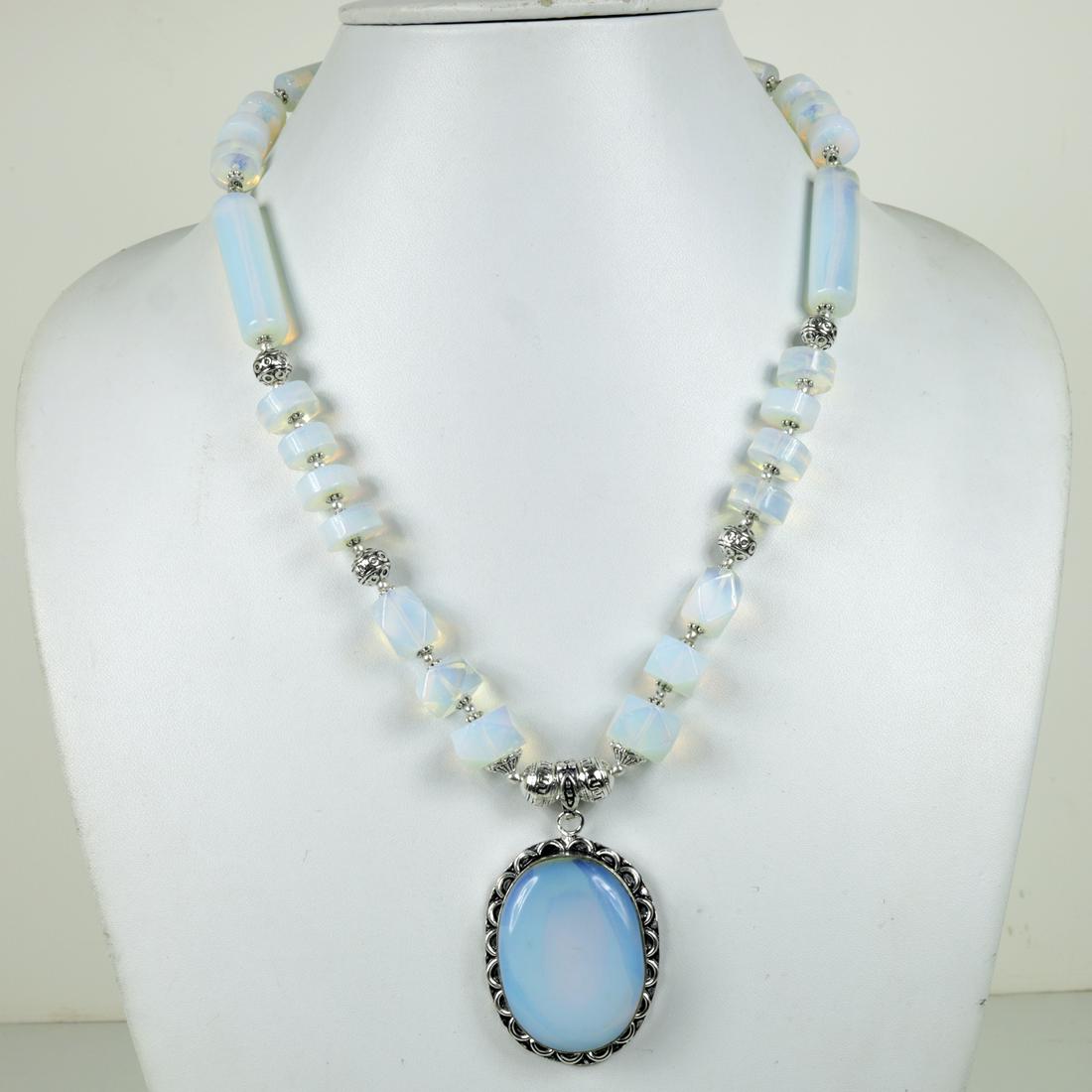 Opal Necklace with Earrings: “Indian Choker Necklace Set Silver Oxidised High Quality Boho Jewellery.This beautiful necklace set looks perfect with indian , western and indo-western dresses. Perfect to club it with the six yard