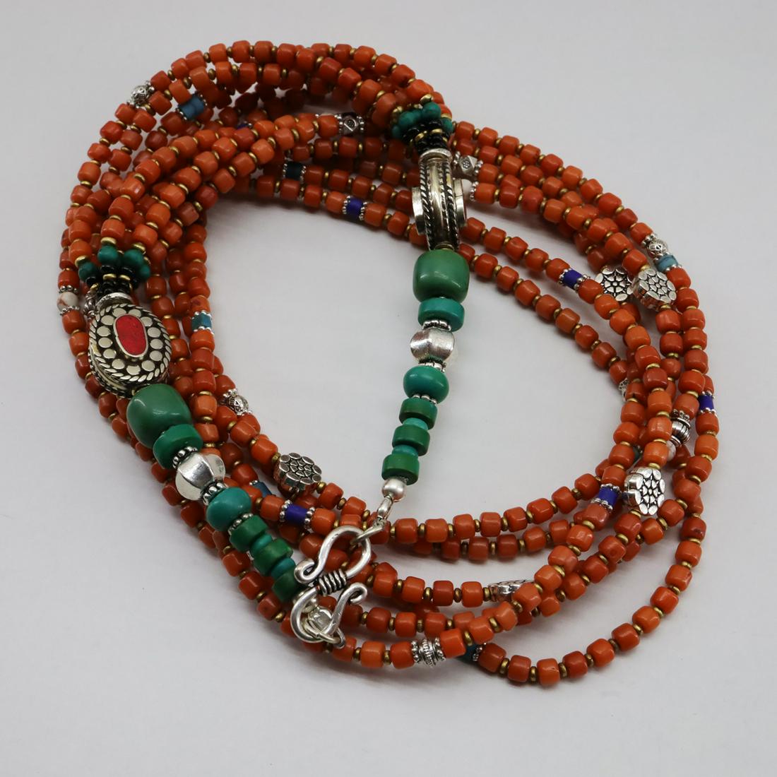 Natural Taiwani Old Coral Handmade Necklace (1 of 3)