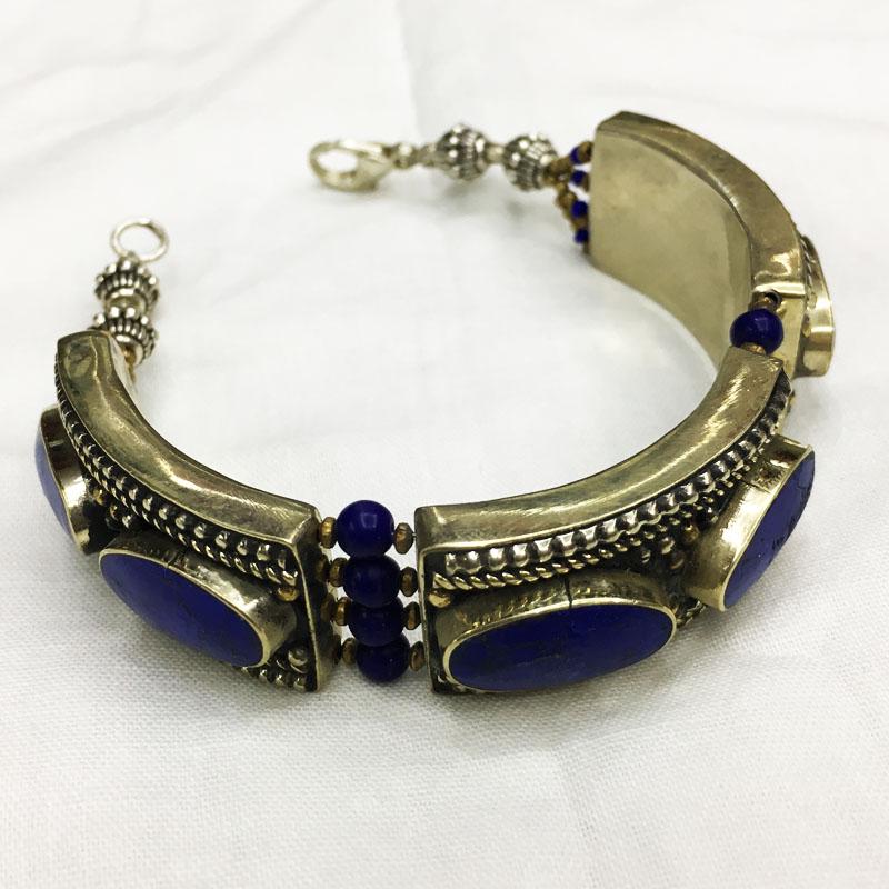 Tibetan Lapis Handmade Ethnic Bracelet (1 of 2)