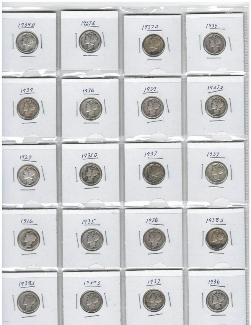 Lot of 20 Mercury Dimes - Silver Dimes (1 of 11)
