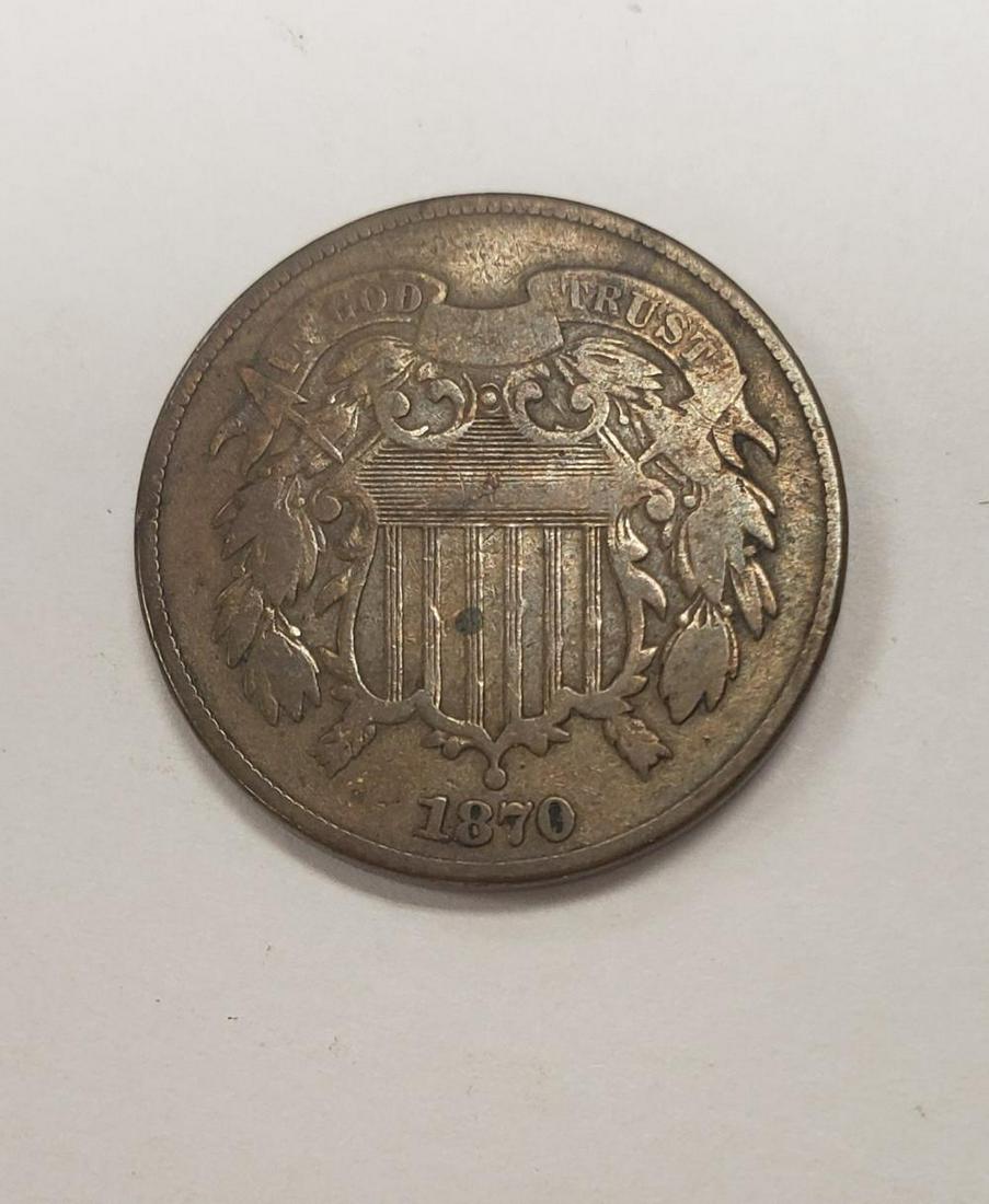 1870 Two Cent Piece 2c (1 of 3)
