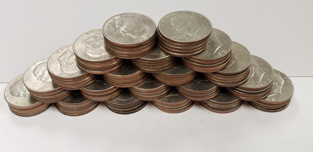 Lot of 100 Eisenhower One Dollar Coins (1 of 3)