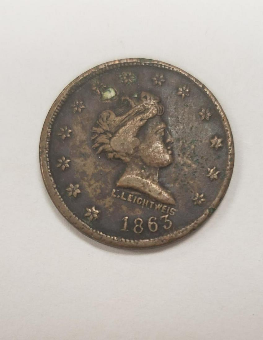 Civil War Token 1863 Millions for Defence One Cent (1 of 3)