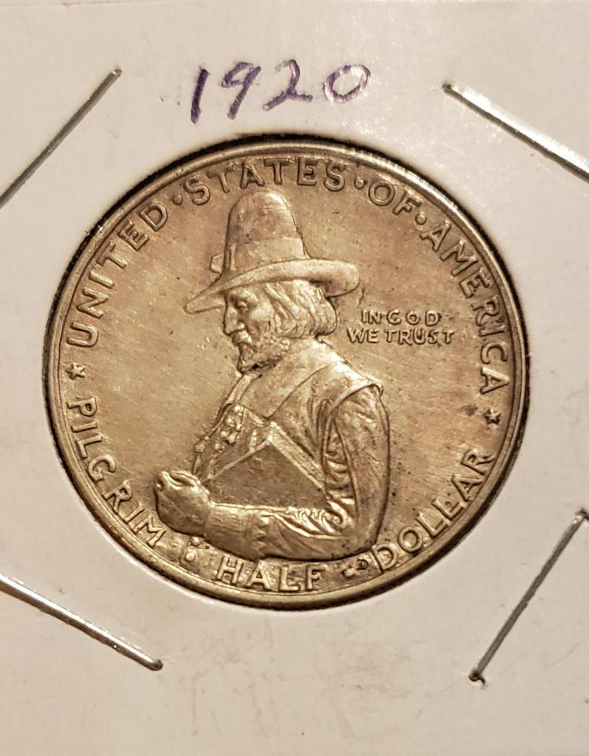 1920 Pilgrim silver half dollar (1 of 3)