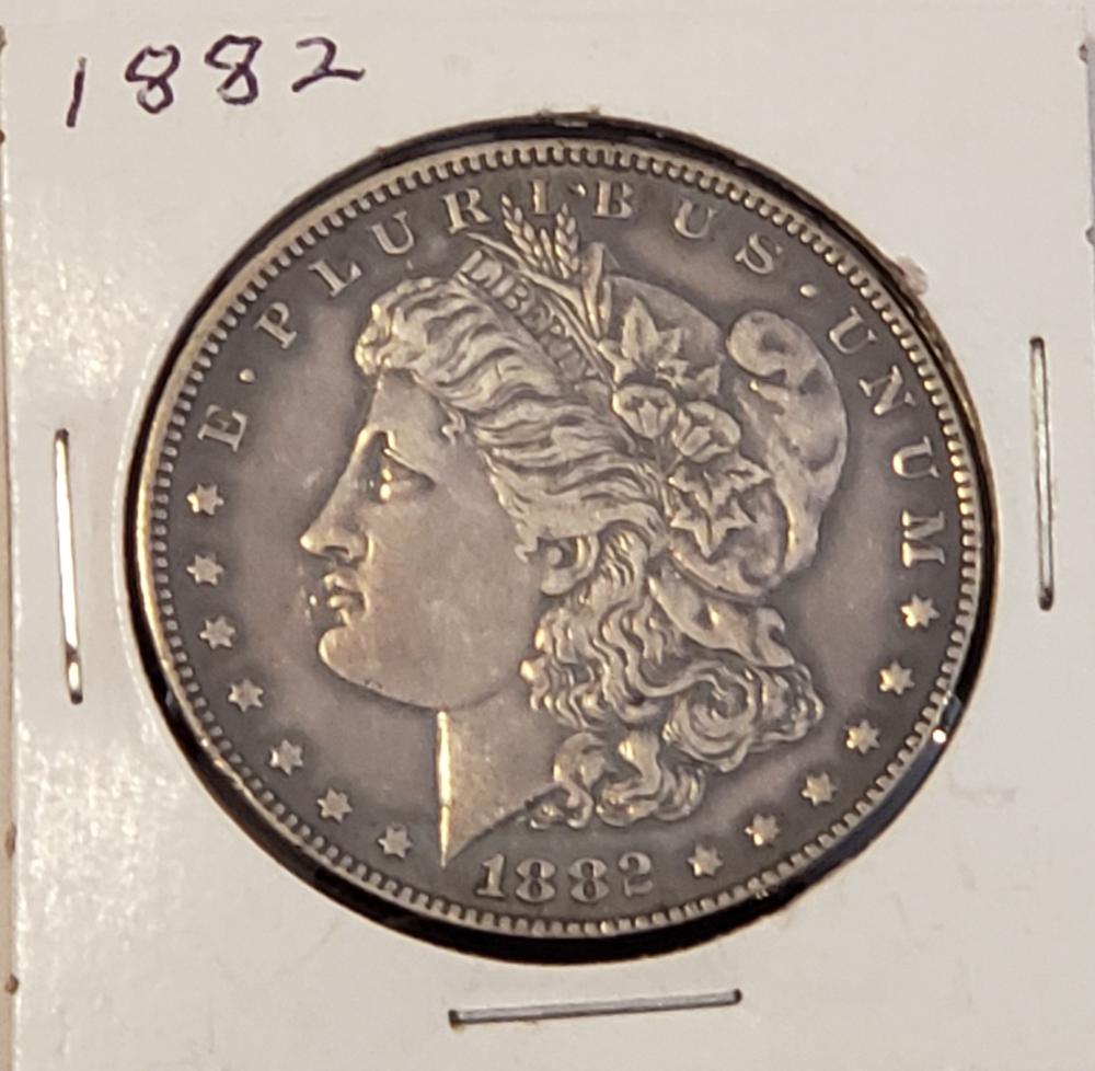 1882 Morgan Silver Dollar $1: nice coin