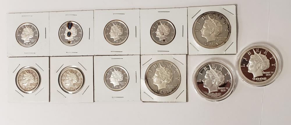 Assorted Liberty Silver Coins 5.75 Troy Ounces - FBI (1 of 3)