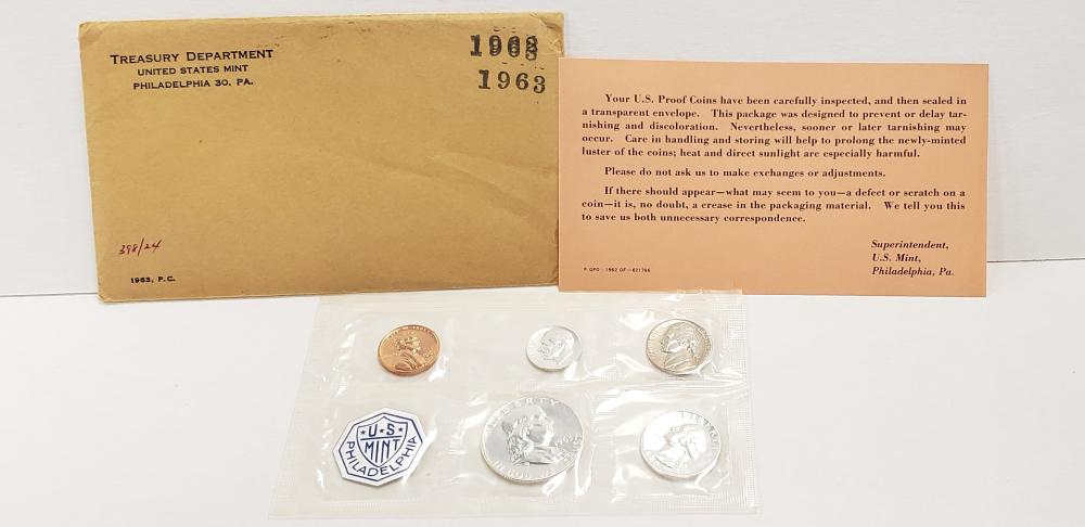1963 Proof Set Silver Coins (1 of 4)