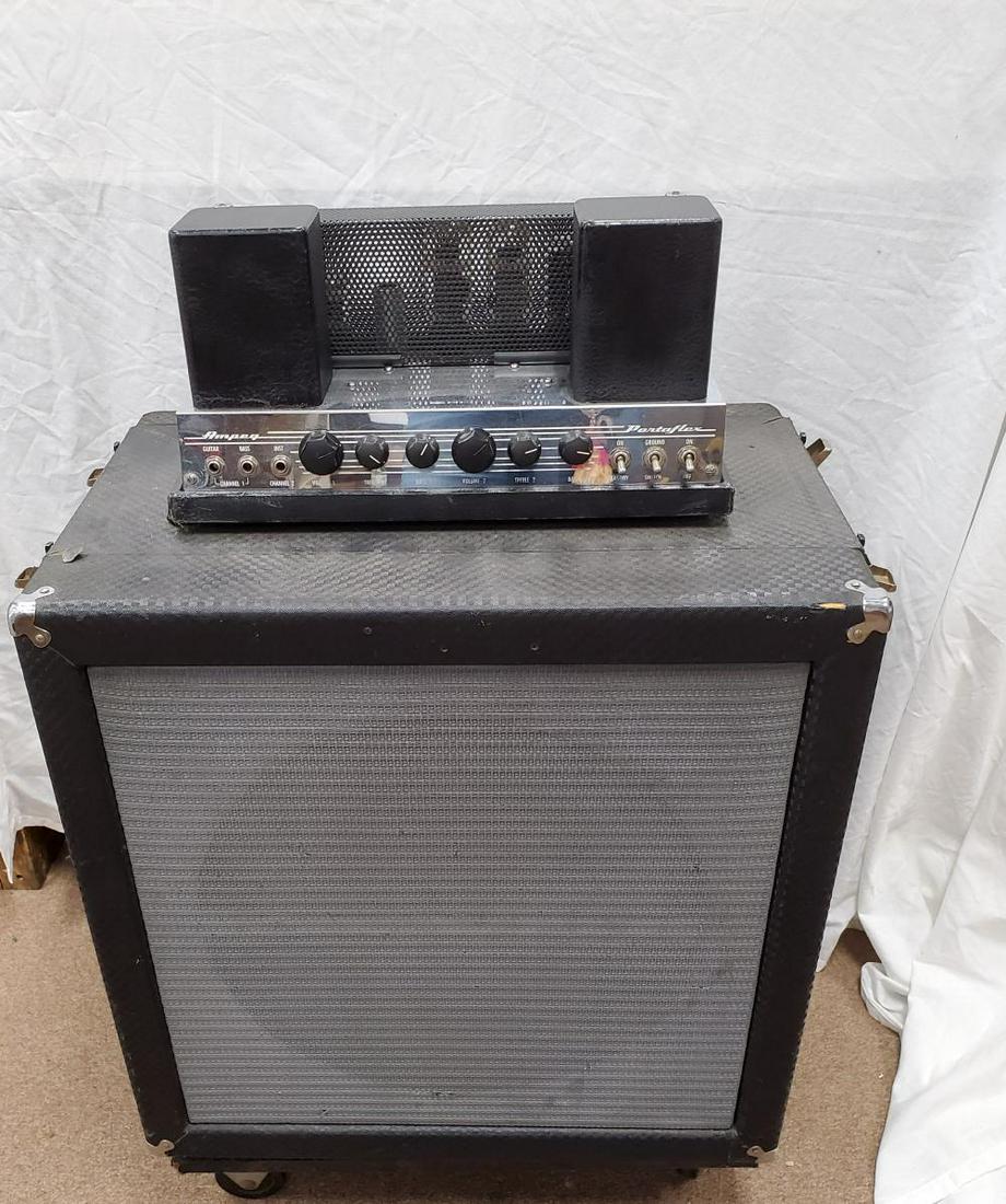 Early Vintage Ampeg Portaflex B-18-N Tube Bass Amp with: Powers Up, We think the speaker might be bad but we know nothing about tube stuff
