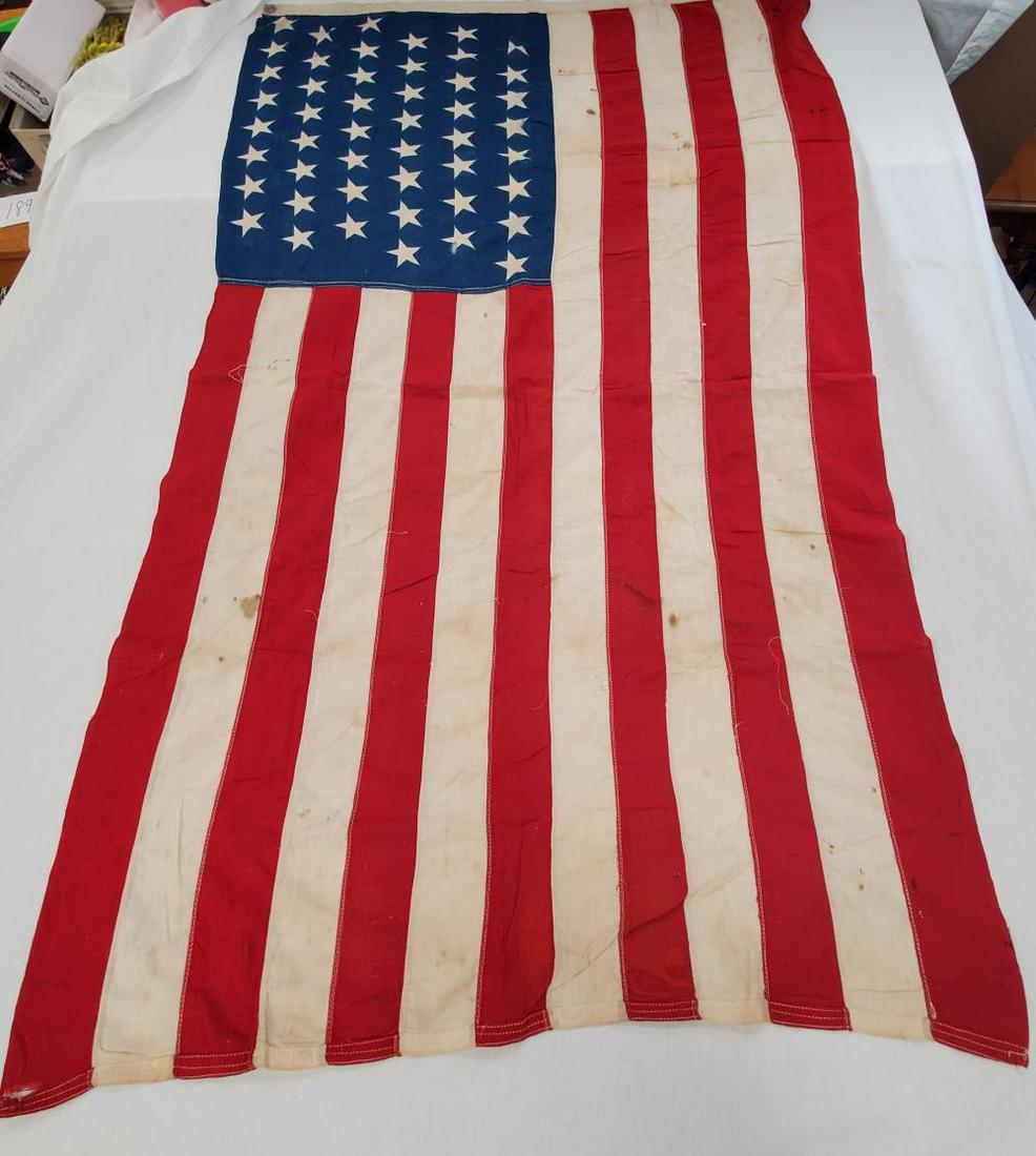48 star American Flag 1912 to 1959: condition as found