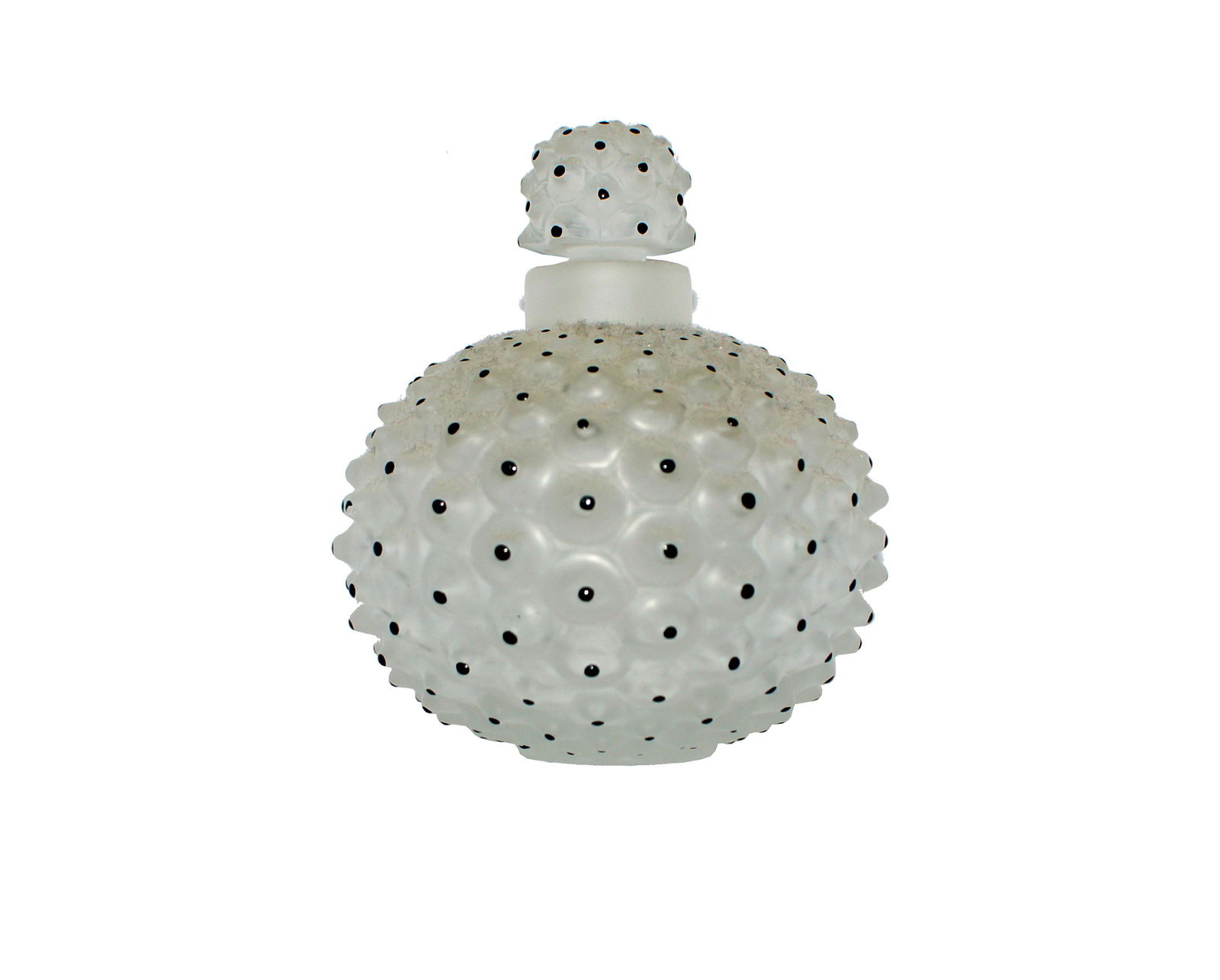 Lalique Crystal Cactus Perfume Bottle: Lalique Crystal Cactus Perfume Bottle, size H 4"