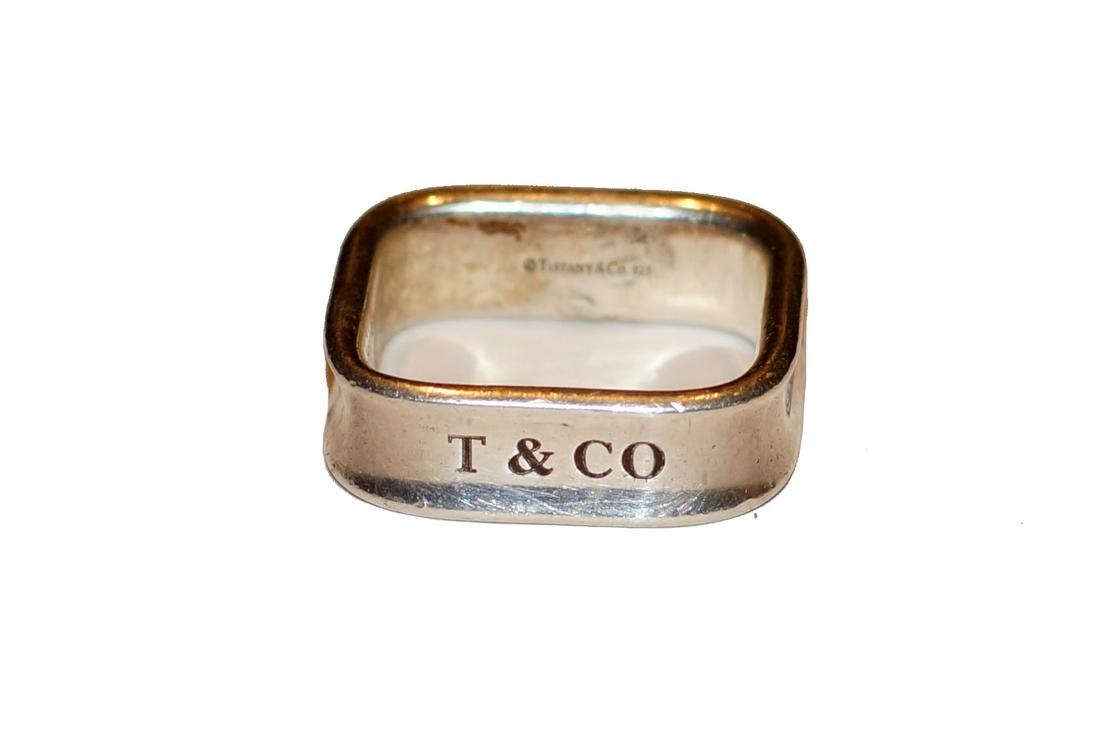 T Co 925 T Co 17 Square Sterling Silver Ring Jan 19 Antique Arena Inc In Ny T Co 925 T Co 17 Square Sterling Silver Ring Jan 19 Antique Arena Inc In Ny