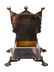 A RUSSIAN GILT SILVER AND ENAMEL SALT THRONE. - 2