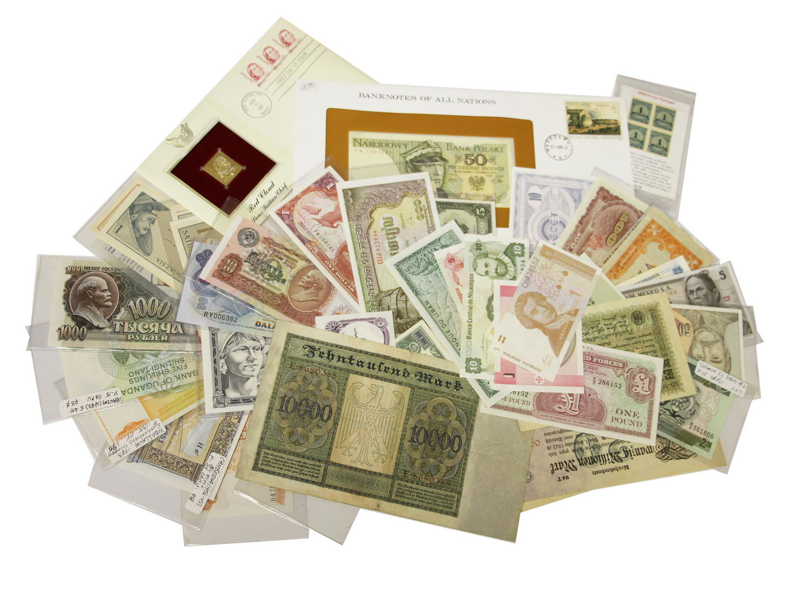 A LOT OF WORLD'S PAPER CURRENCY (1 of 1)