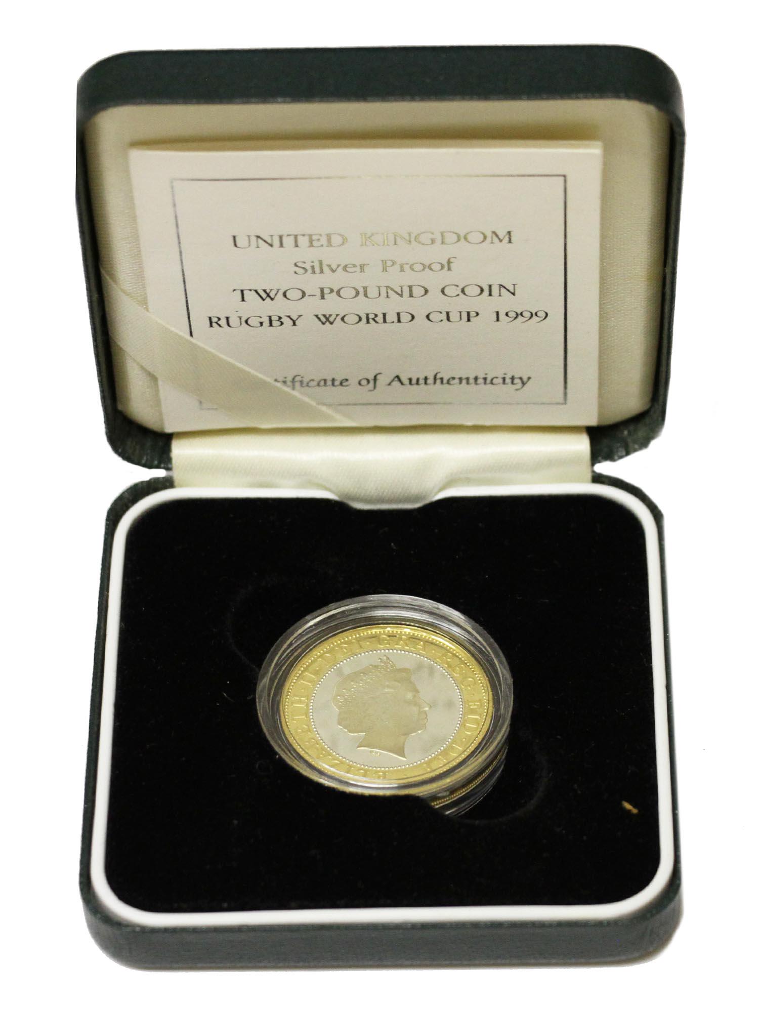 UNITED KINGDOM SILVER PROOF TWO-POUND COIN (1 of 4)