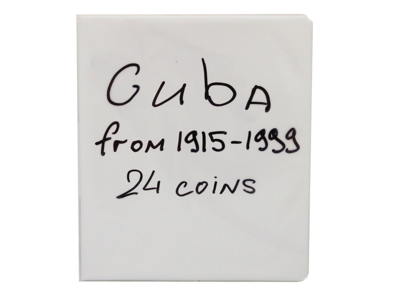 A COLLECTION OF CUBAN COINS: A collection of Cuban coins that consists of 24 coins from the years 1915-1999