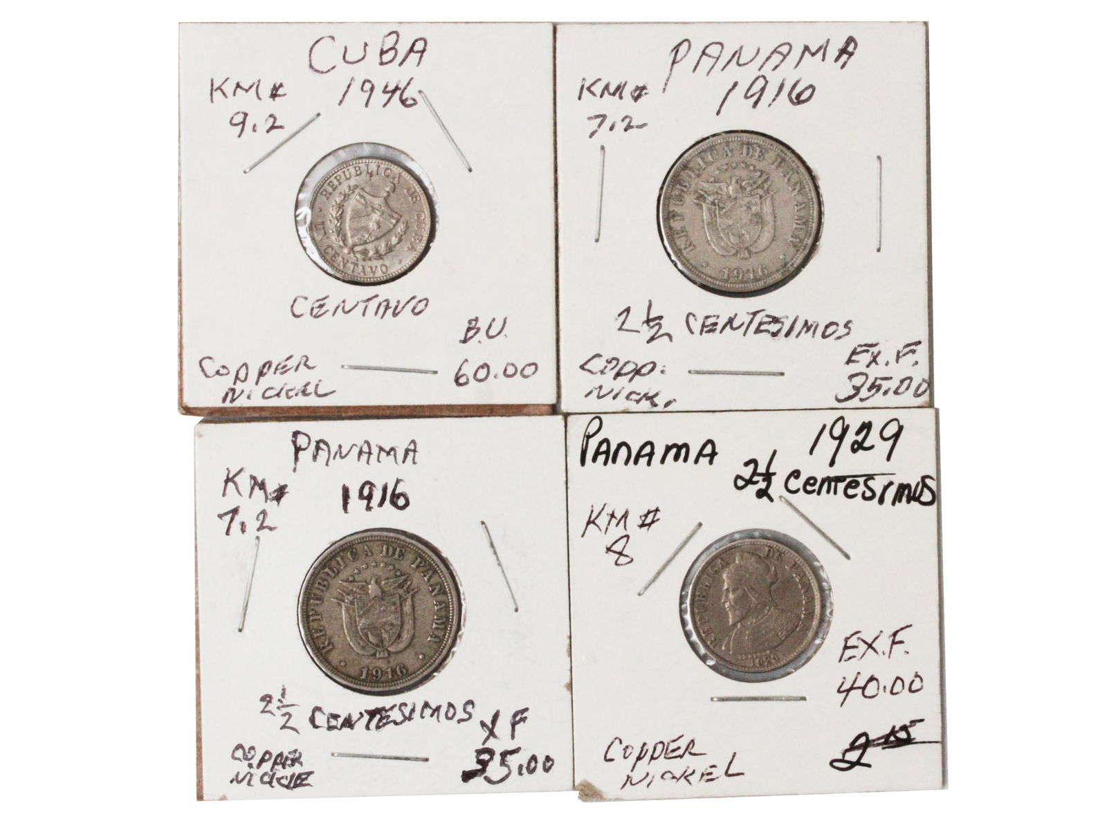 A LOT OF CUBAN AND PANAMANIAN COINS (1 of 9)