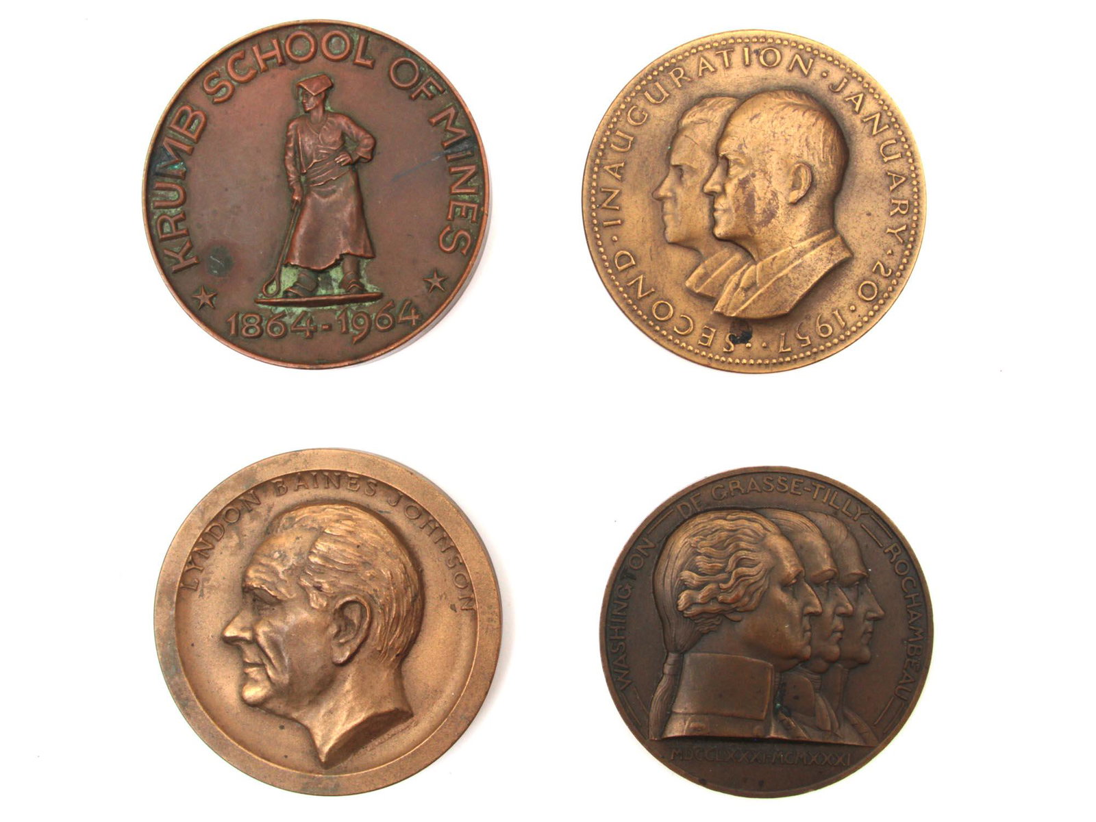 A GROUP OF FOUR AMERICAN MEDALS (1 of 3)