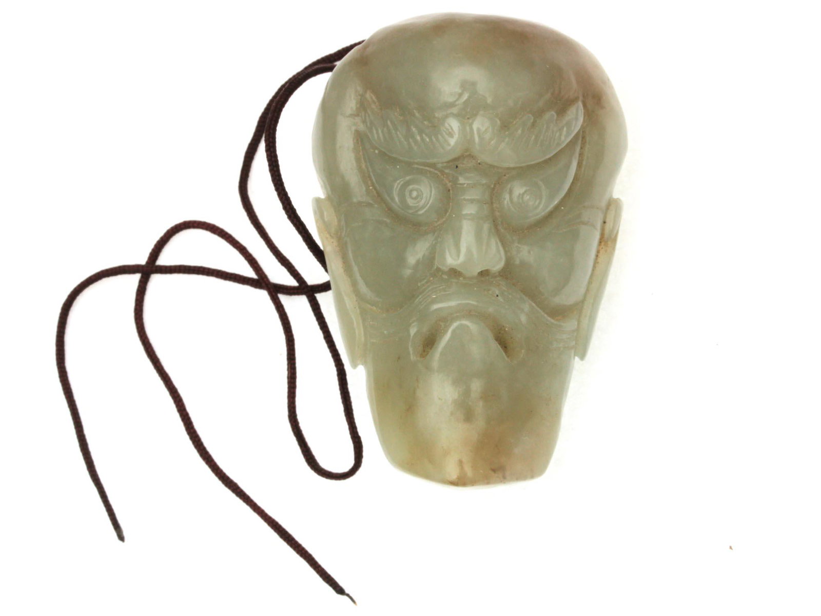 A CHINESE HAND CARVED JADE PENDANT EARLY 20TH C (1 of 2)