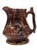 A CERAMIC ROCKINGHAM HUNT SCENE PITCHER 19TH C - 2
