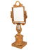 AN ANTIQUE FRENCH GILDED BRONZE MIRROR - 2