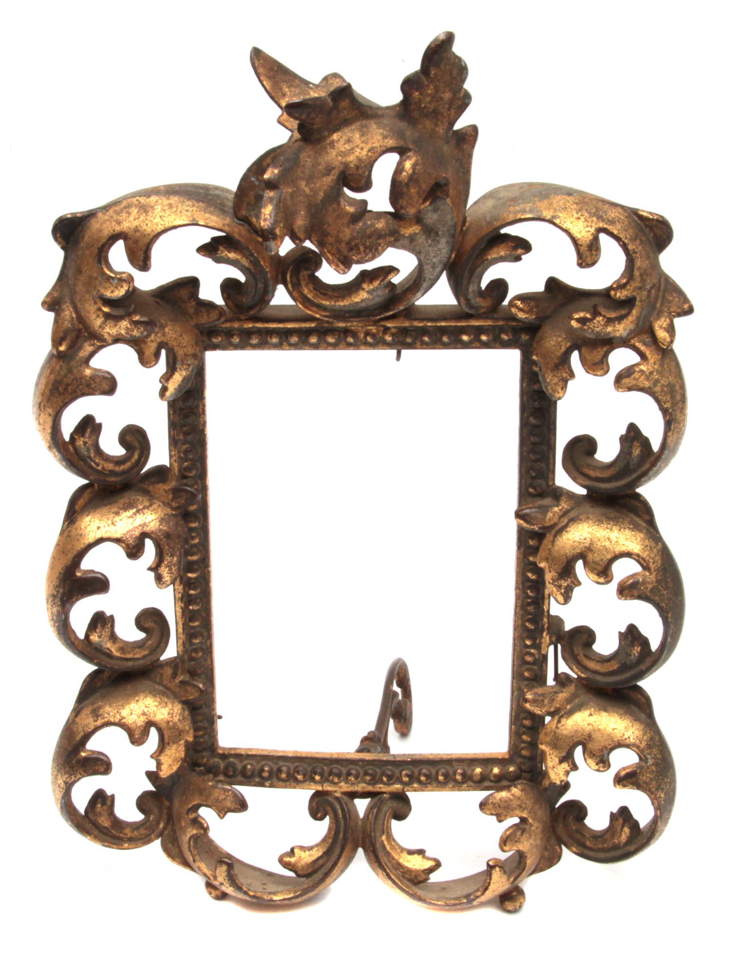 A VINTAGE GILT BRONZE PICTURE FRAME EARLY 20TH C (1 of 3)