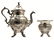 AN ENGLISH SILVER-PLATED COFFEE SET EARLY 20TH C
