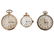 A SET OF THREE GOLD FILLED POCKET WATCHES