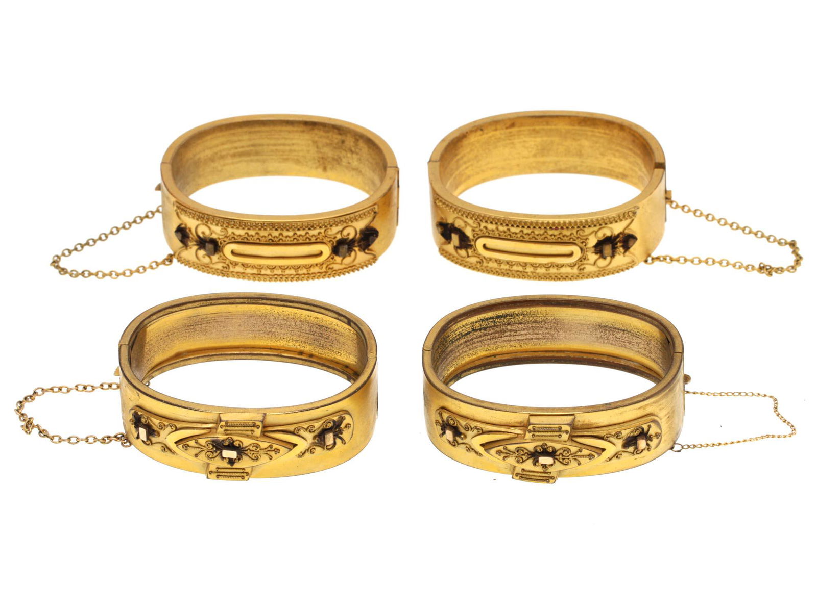 A SET OF FOUR VINTAGE CUSTOM BRACELETS (1 of 7)